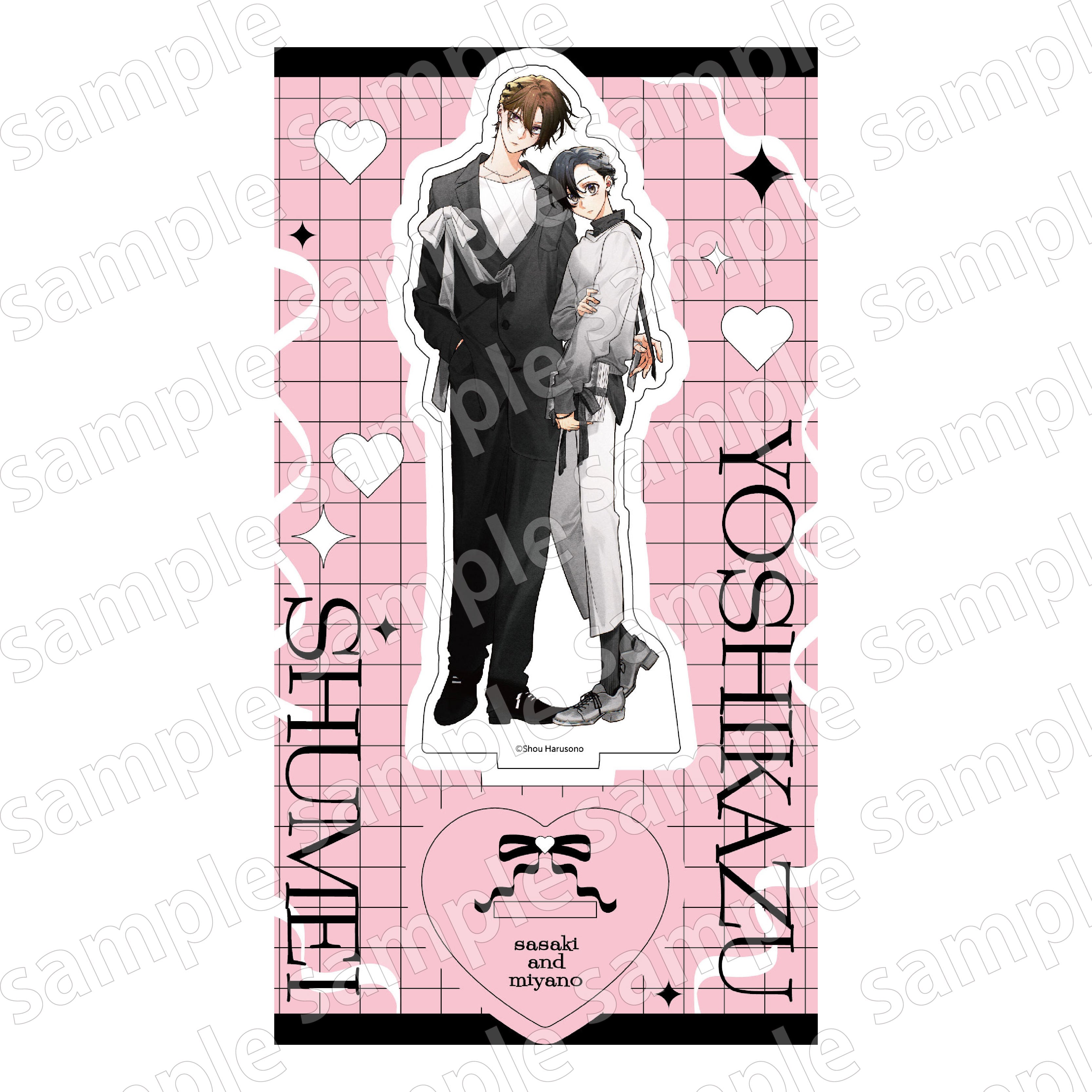 Goods - Acrylic Stand) Sasaki and Miyano BLACK & PINK ver. Acrylic