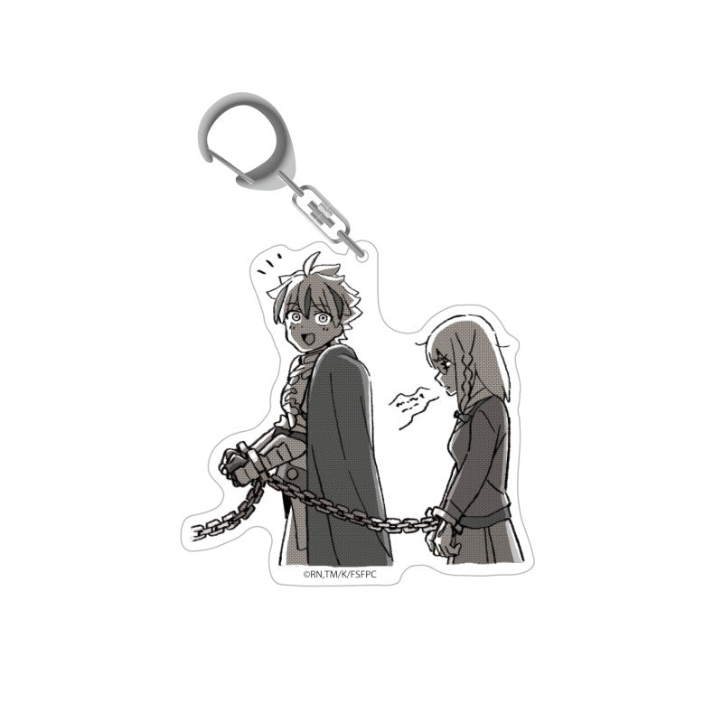 (Goods - Keychain) Fate/strange Fake SNOW FIELD STRANGE Acrylic Charm (Ayaka Sajyou、Saber)