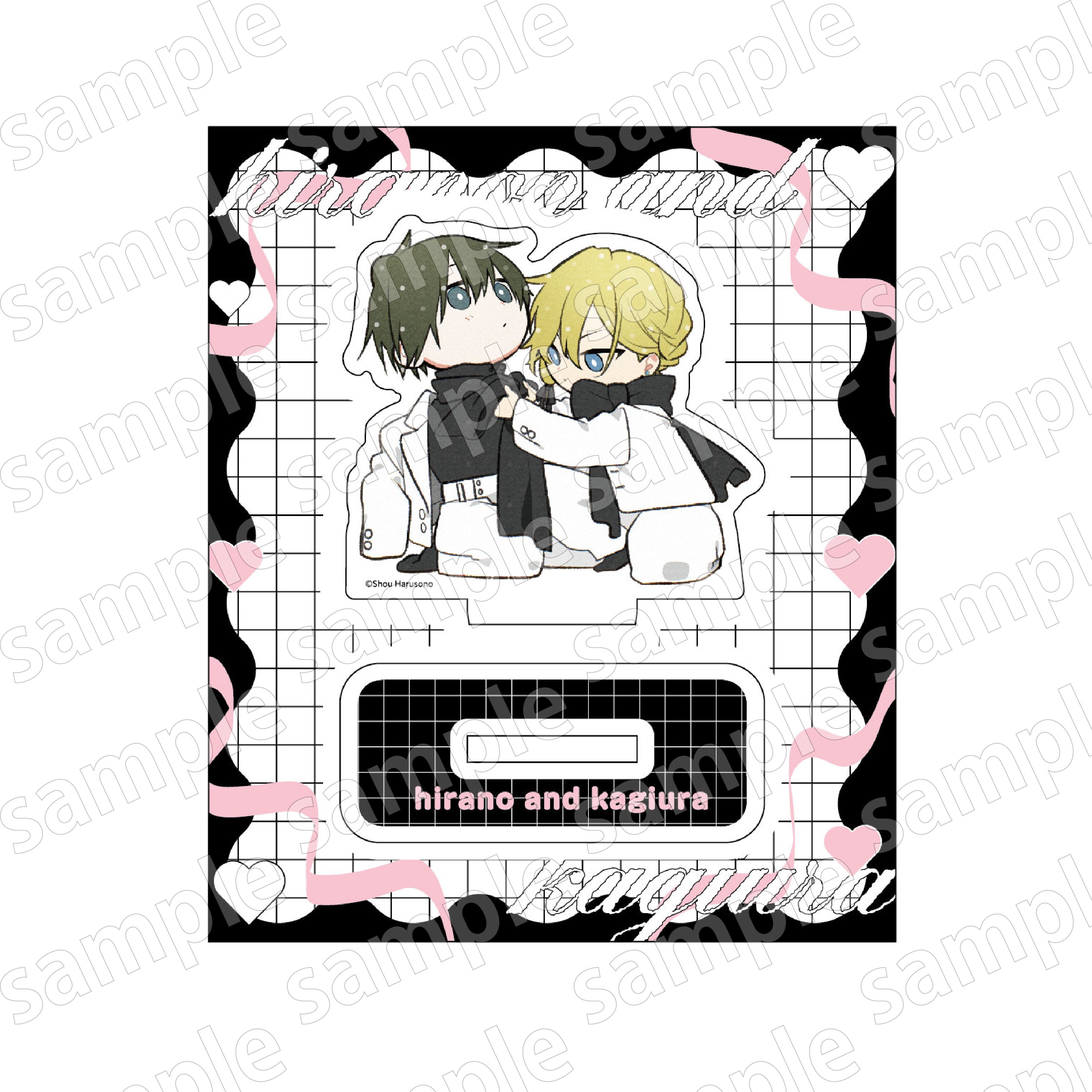 (Goods - Acrylic Stand) Hirano and Kagiura BLACK & PINK ver. Chibi Acrylic Stand