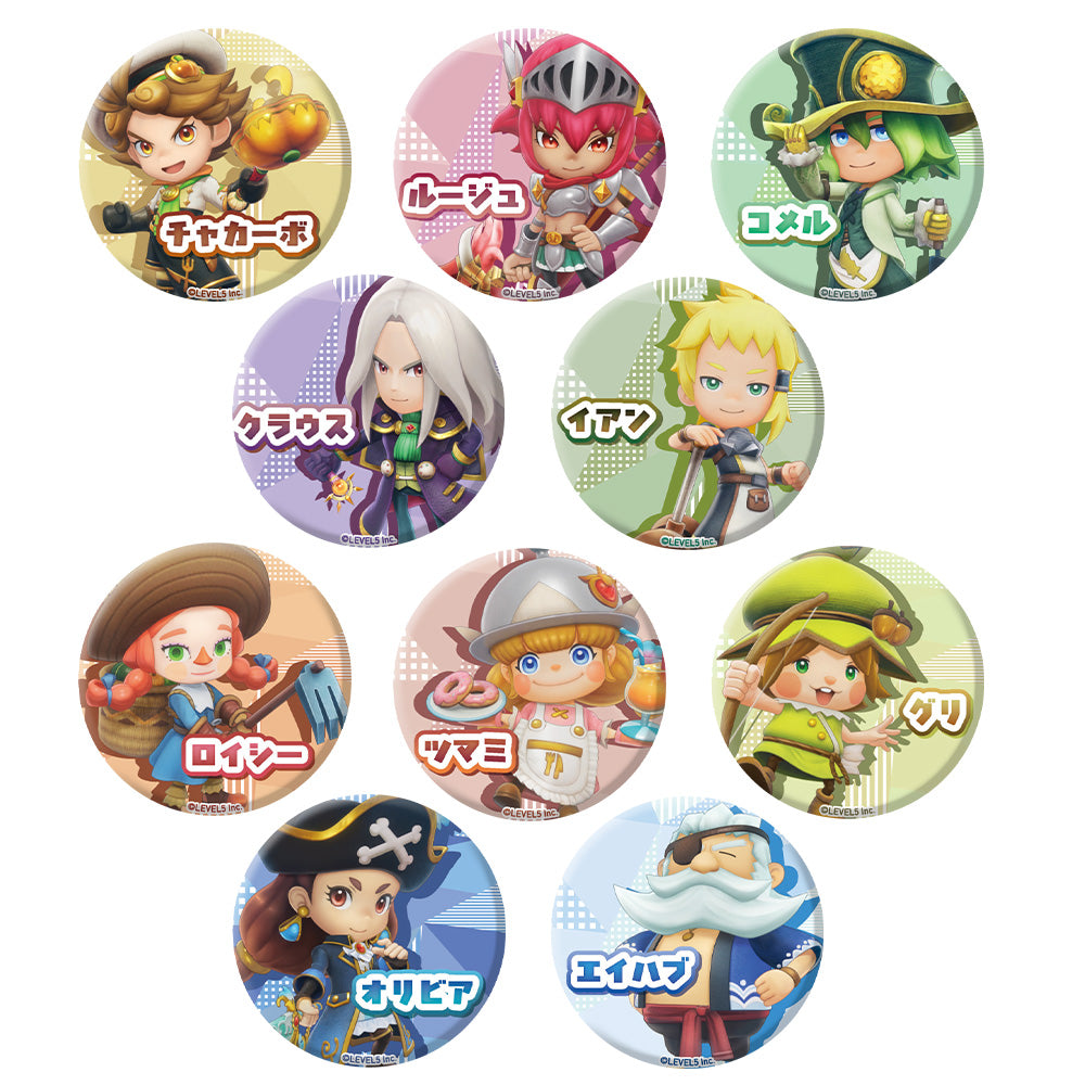 (Goods - Badge) FANTASY LIFE i: The Girl Who Steals Time Buddy Character Tradable Tin Badges Vol.3 Individual (Blind Box - Single)