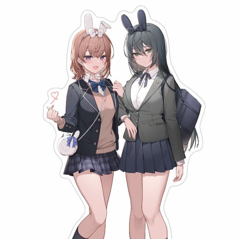 (Goods - Acrylic Stand) Kuudere Bunny Girl & IchaAma ASMR Acrylic Stand Aoi-chan & Natsume Senpai