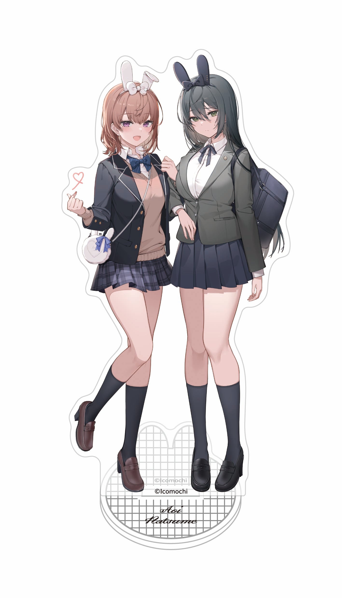 (Goods - Acrylic Stand) Kuudere Bunny Girl & IchaAma ASMR Acrylic Stand Aoi-chan & Natsume Senpai