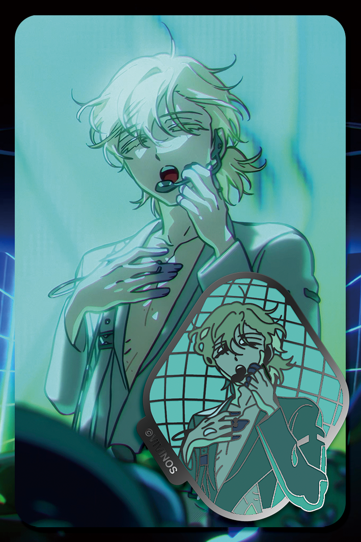 (Goods - Badge) Alien Stage Baniste Metal Badge & Photo Card Set (Luka Ver.)