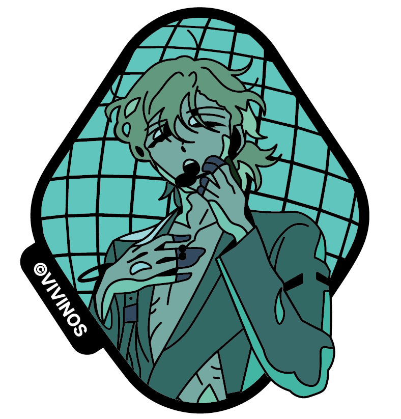 (Goods - Badge) Alien Stage Baniste Metal Badge & Photo Card Set (Luka Ver.)