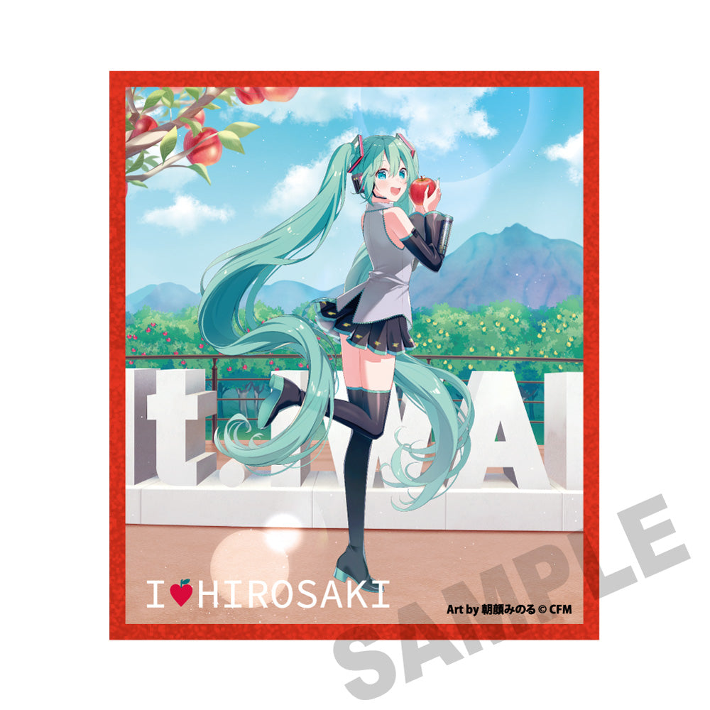 Goods - Art) Hatsune Miku × Hirosaki Apple Acrylic Art Board