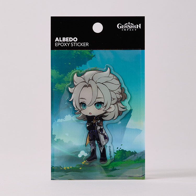 (Goods - Sticker) Genshin Impact Puffy Sticker Albedo