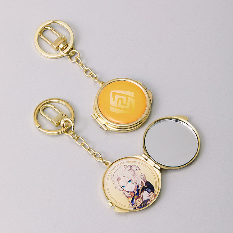 (Goods - Keychain) Genshin Impact Metal Keychain Albedo (Geo)