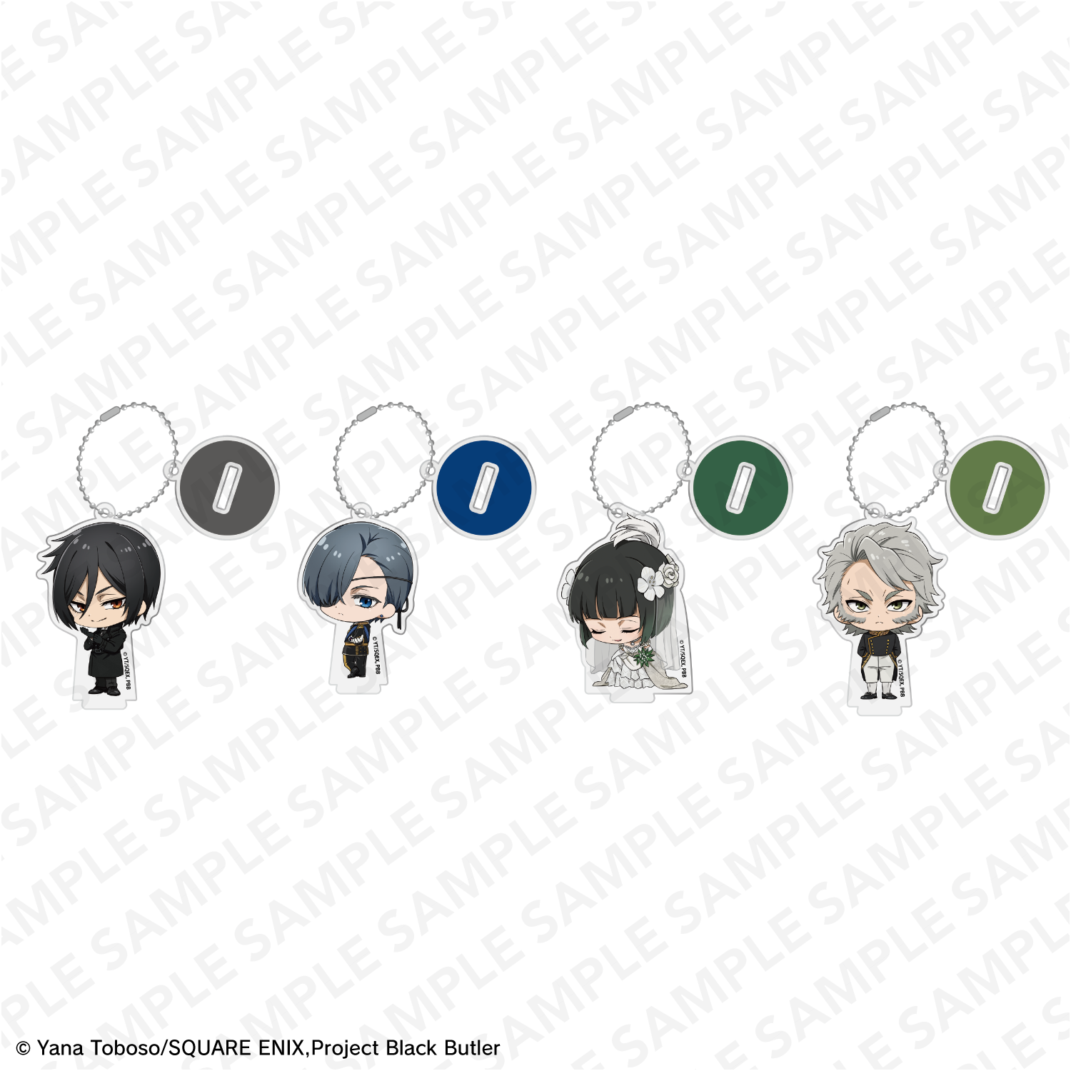 (Goods - Acrylic Stand) Black Butler Emerald Witch Arc Anime Series Chibi Acrylic Stand Figure with Ball Chain PACK (Blnd Box - Single)