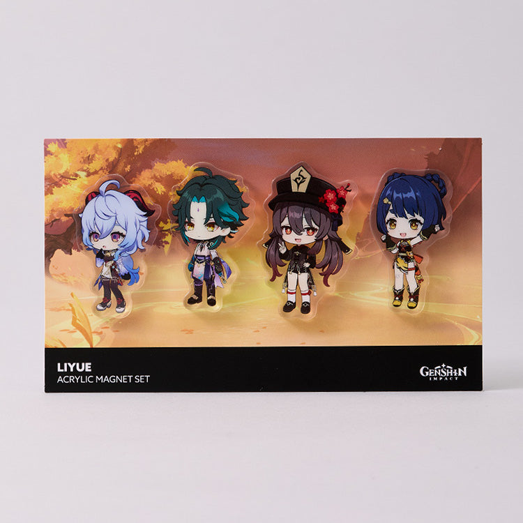 (Goods - Stationaries) Genshin Impact Acrylic Magnet Set Liyue
