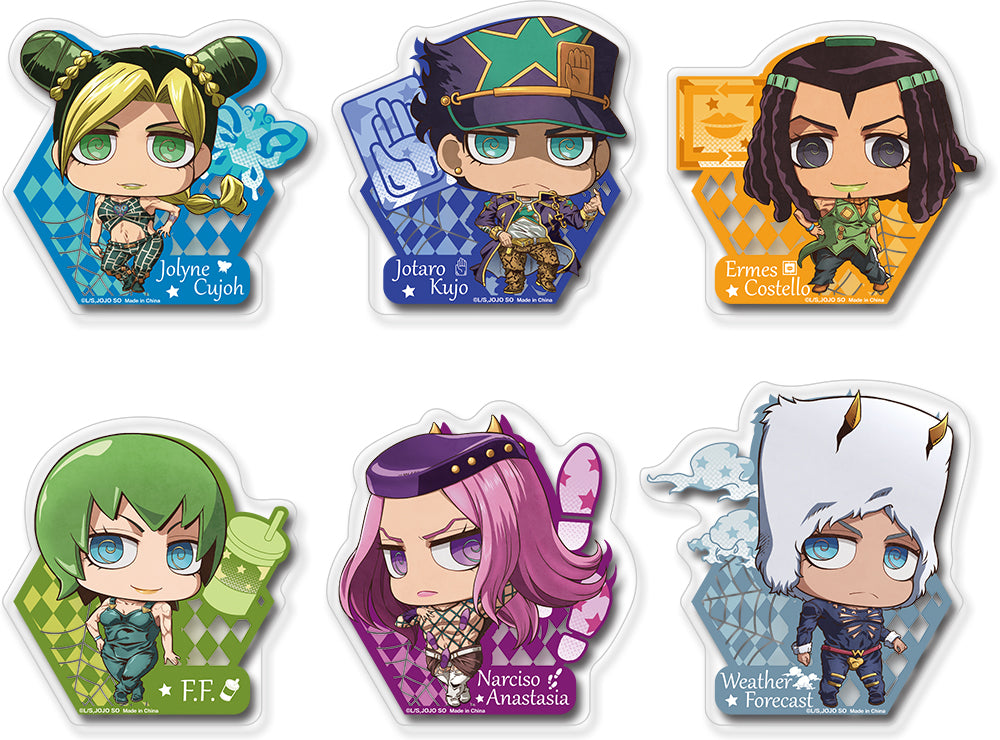 (Goods - Sticker) Jojo's Bizarre Adventures GROUP CHARACTER SD ICON VERSION TRANSPARENT STICKER SET