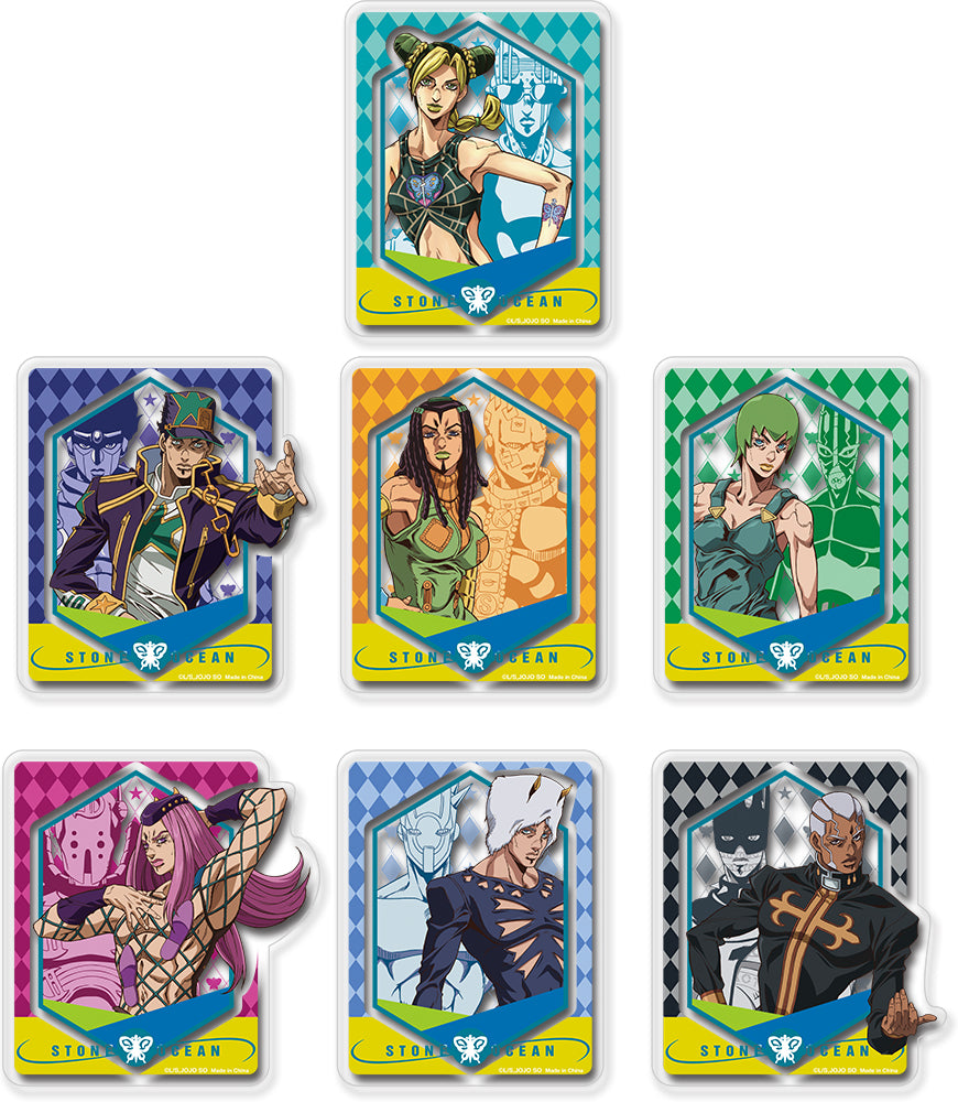 (Goods - Sticker) Jojo's Bizarre Adventures GROUP CHARACTER WITH STAND VERSION TRANSPARENT STICKER SET