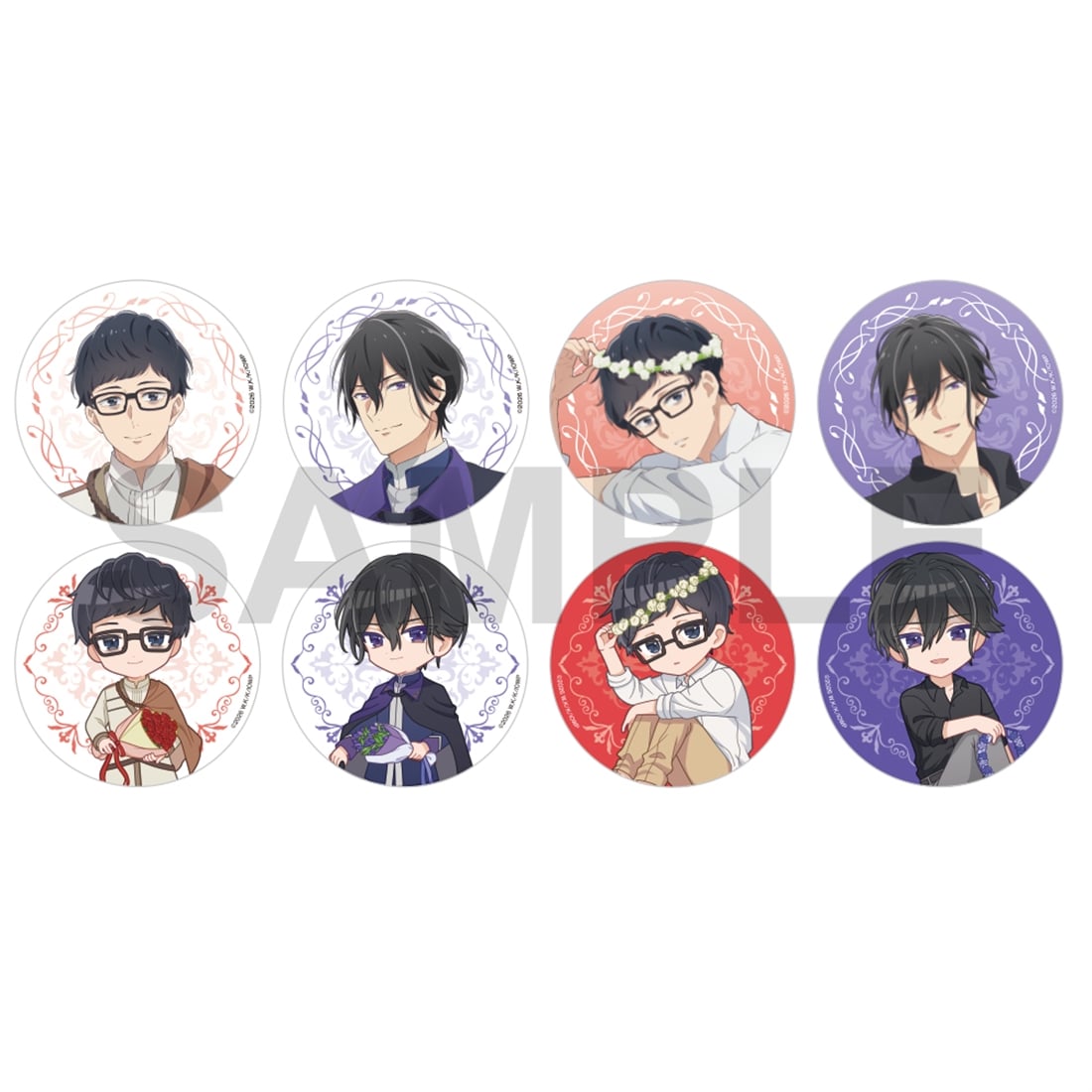 (Goods - Badge) Isekai Office Worker: The Other World's Books Depend on the Bean Counter Tradable Tin Badge Flower Ver. (Blind Box - Single)