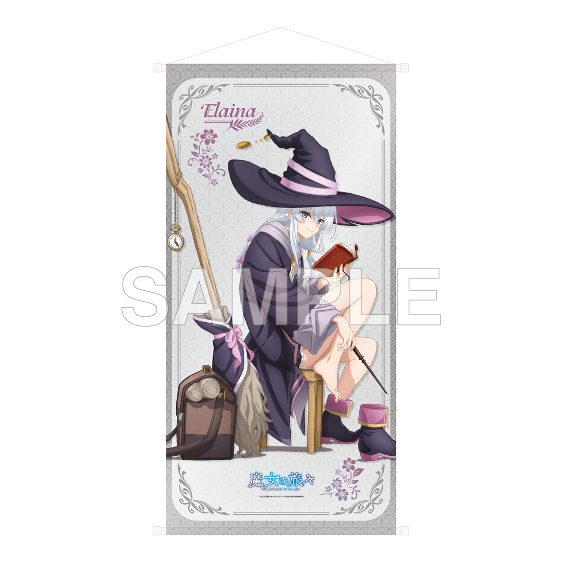 (Goods - Wall Scroll) Wandering Witch: The Journey of Elaina Big Wall Scroll - Anime 5th Anniversary - Newly Drawn Elaina Illustration