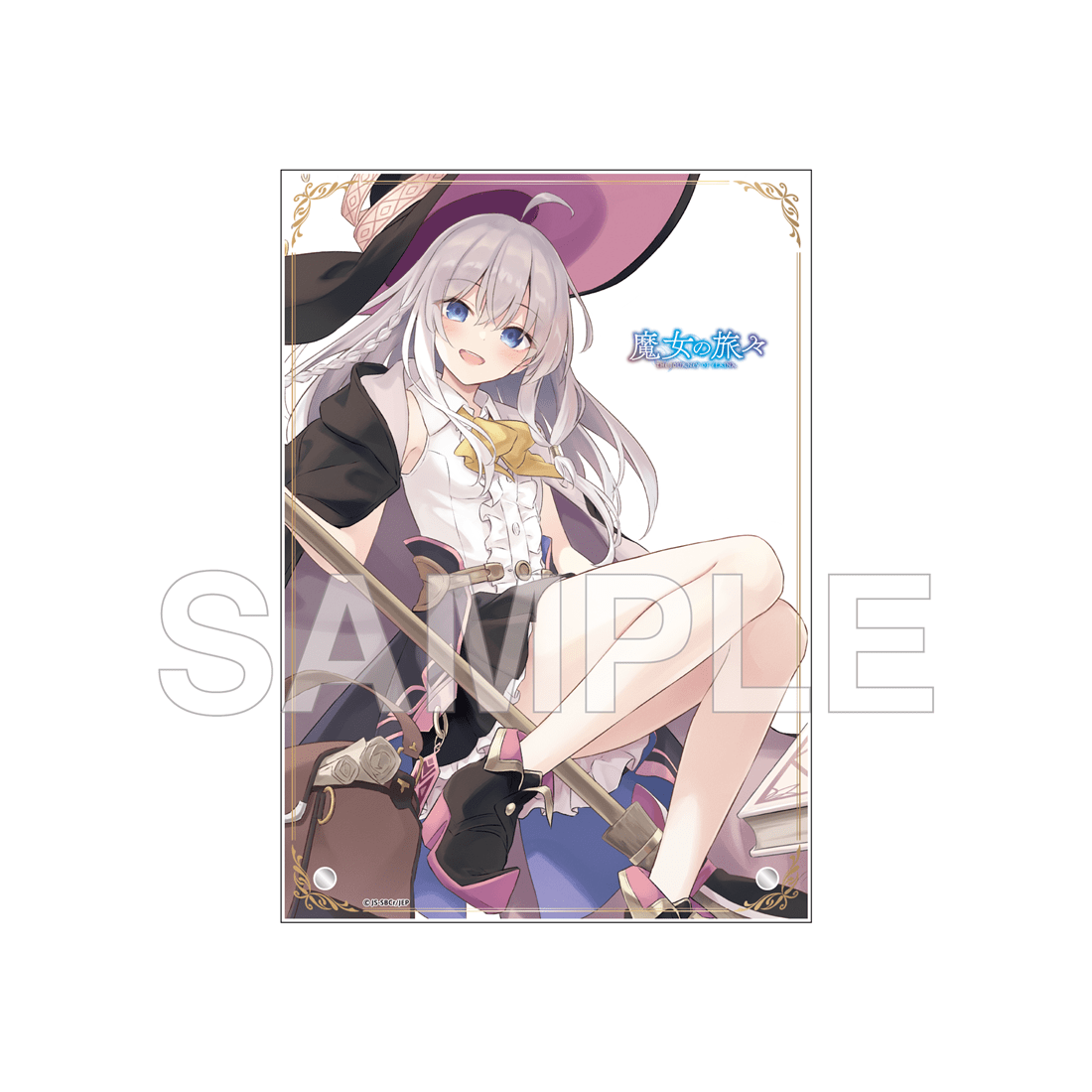 (Goods - Acrylic Stand) Wandering Witch: The Journey of Elaina Acrylic Panel - Anime 5th Anniversary - Elaina A