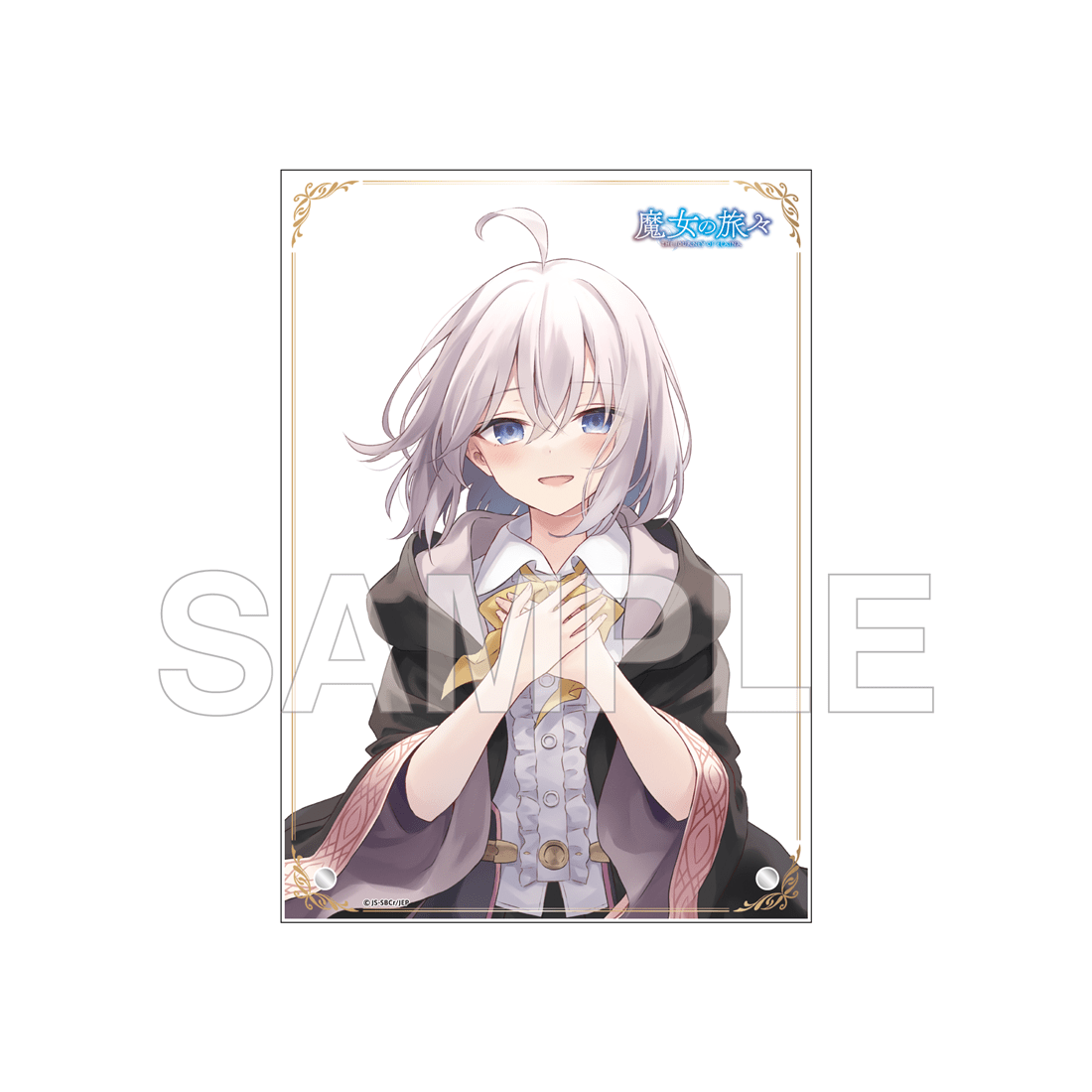 (Goods - Acrylic Stand) Wandering Witch: The Journey of Elaina Acrylic Panel - Anime 5th Anniversary - Elaina B