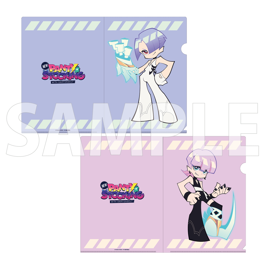(Goods - File Folder) New PANTY & STOCKING with GARTERBELT Clear File Set - Polyester & Polyurethane