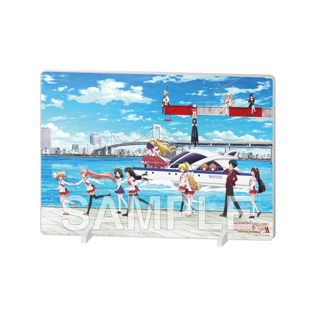(Goods - Acrylic Stand) Aria the Scarlet Ammo Double A Acrylic Panel - Anime Adaptation 15th Anniversary Ver. - Group