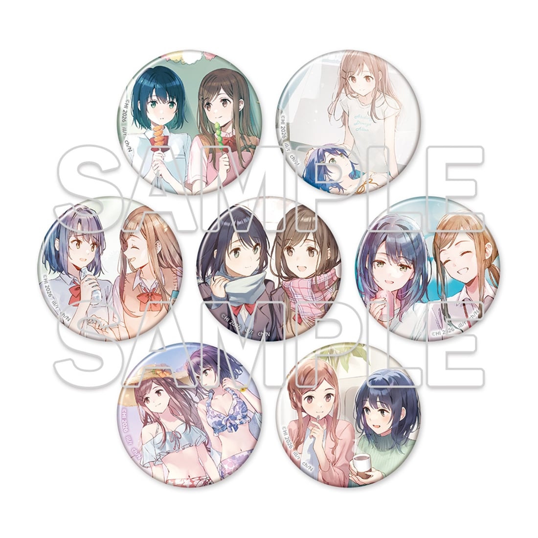 (Goods - Badge) Adachi and Shimamura Tradable Tin Badge (Blind Box - Single)
