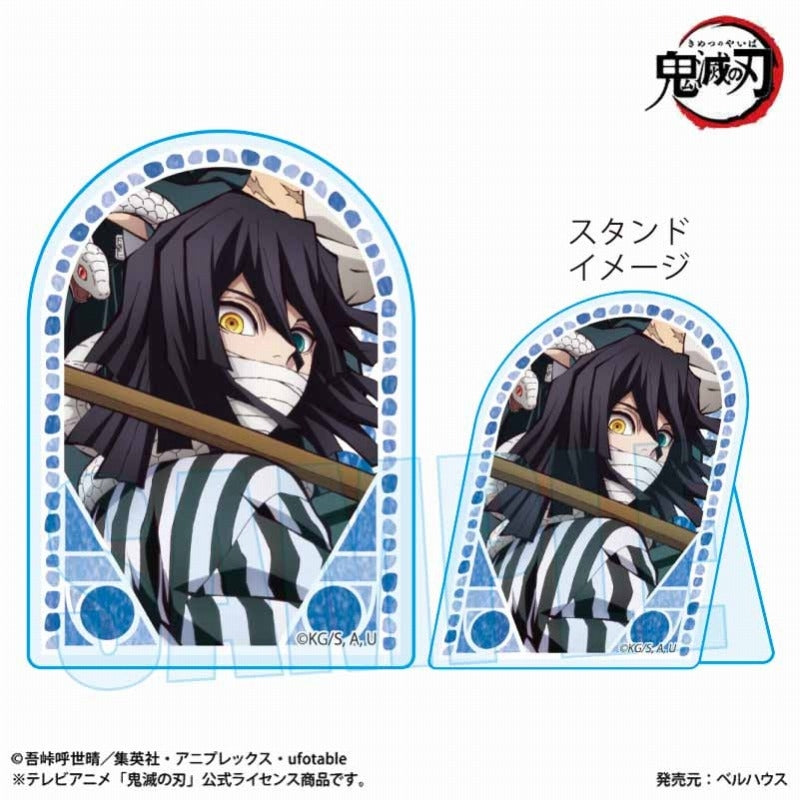 (Goods - Badge) Anime Demon Slayer: Kimetsu no Yaiba Standee Acrylic Badge B (Obanai Iguro)