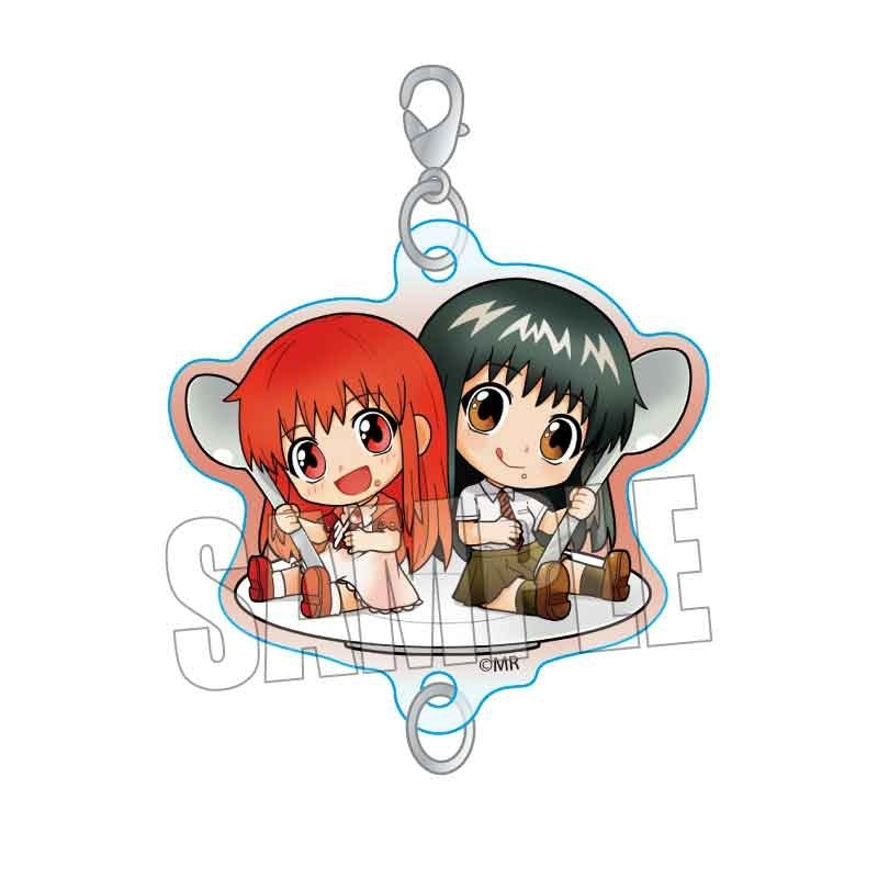 (Goods - Keychain) Zatch Bell! Gochi Chara Acrylic Keychain Tio & Megumi