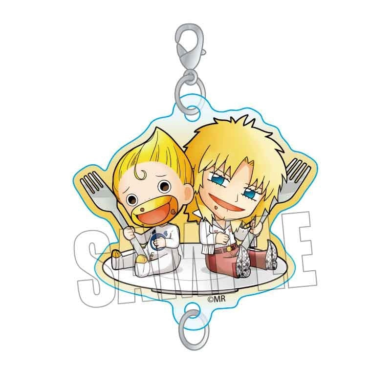 (Goods - Keychain) Zatch Bell! Gochi Chara Acrylic Keychain Kanchome & Folgore