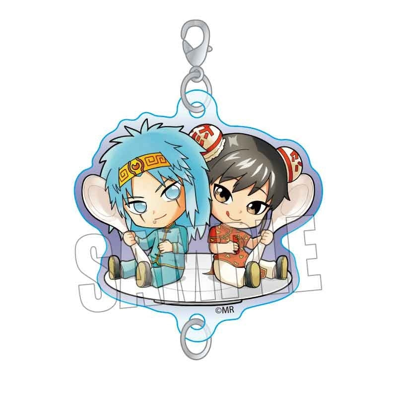(Goods - Keychain) Zatch Bell! Gochi Chara Acrylic Keychain Wonrei & Li-en