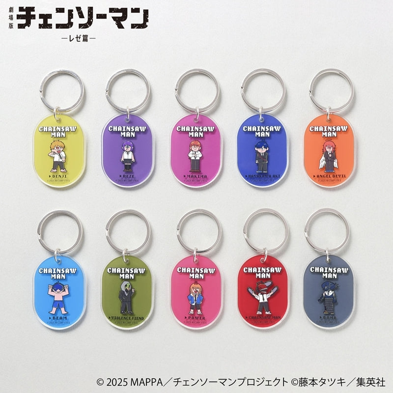 (1BOX=10)(Goods - Keychain) Chainsaw Man – The Movie: Reze Arc Retro GAMETD Color Acrylic Keychain (10 Types Total)(Blind Box -Single)