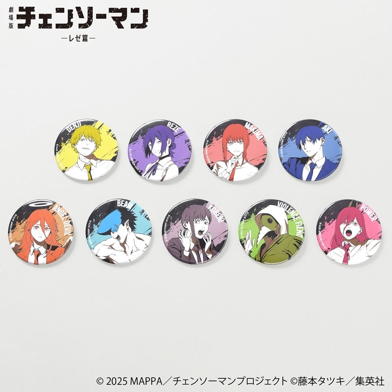 (1BOX=9)(Goods - Badge) Chainsaw Man – The Movie: Reze Arc One-Tone Color TD Button Badge (9 Types Total)(Blind Box -Single)