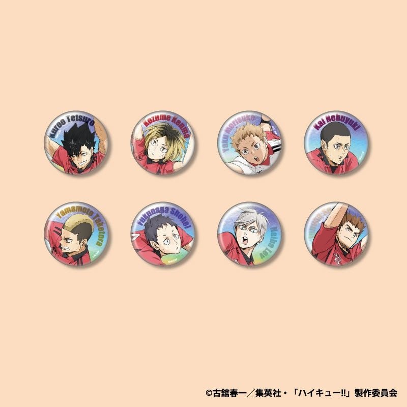 (Goods - Badge) Haikyu!! TDButton Badge Vol.5 Action Copyright Aurora ver. Nekoma (Blind Box -Single)