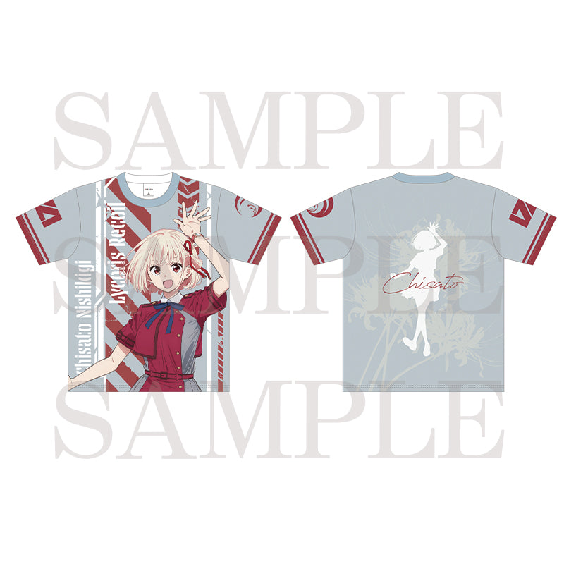 (Goods - Apparel) Lycoris Recoil Full-print T-shirt Chisato Nishikigi