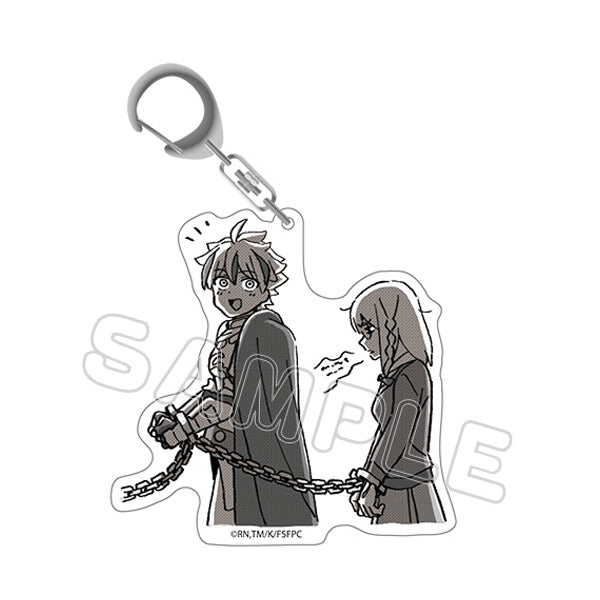 (Goods - Keychain) Fate/strange Fake Acrylic Keychain - Saber & Ayaka Sajo
