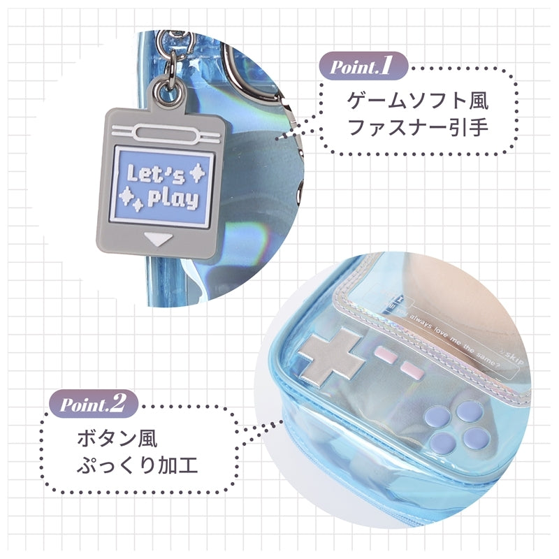 (Goods - Pouch) Handheld Game Console Shaped Plush Pouch Pink