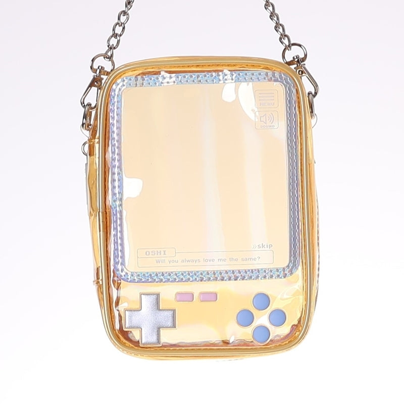 (Goods - Pouch) Handheld Game Console Shaped Plush Pouch Yellow