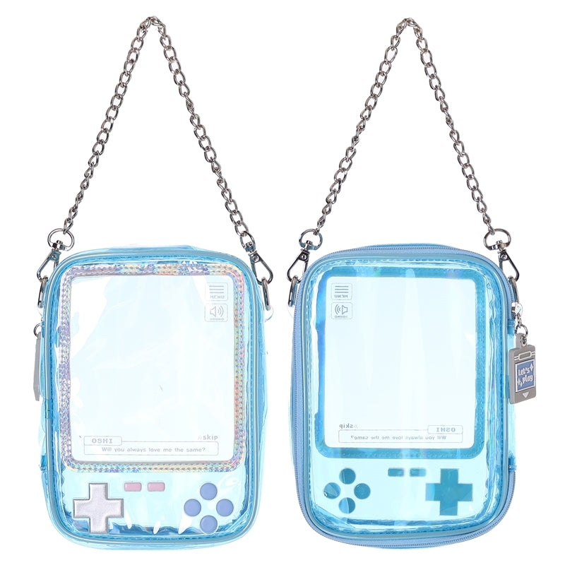 (Goods - Pouch) Handheld Game Console Shaped Plush Pouch Black