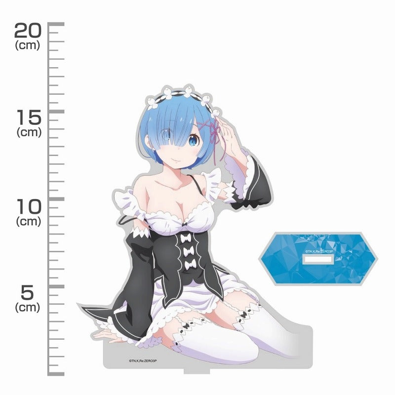 (Goods - Stand Pop) Re: Zero Starting - Life in Another World Rem Dokidoki Big Acrylic Stand