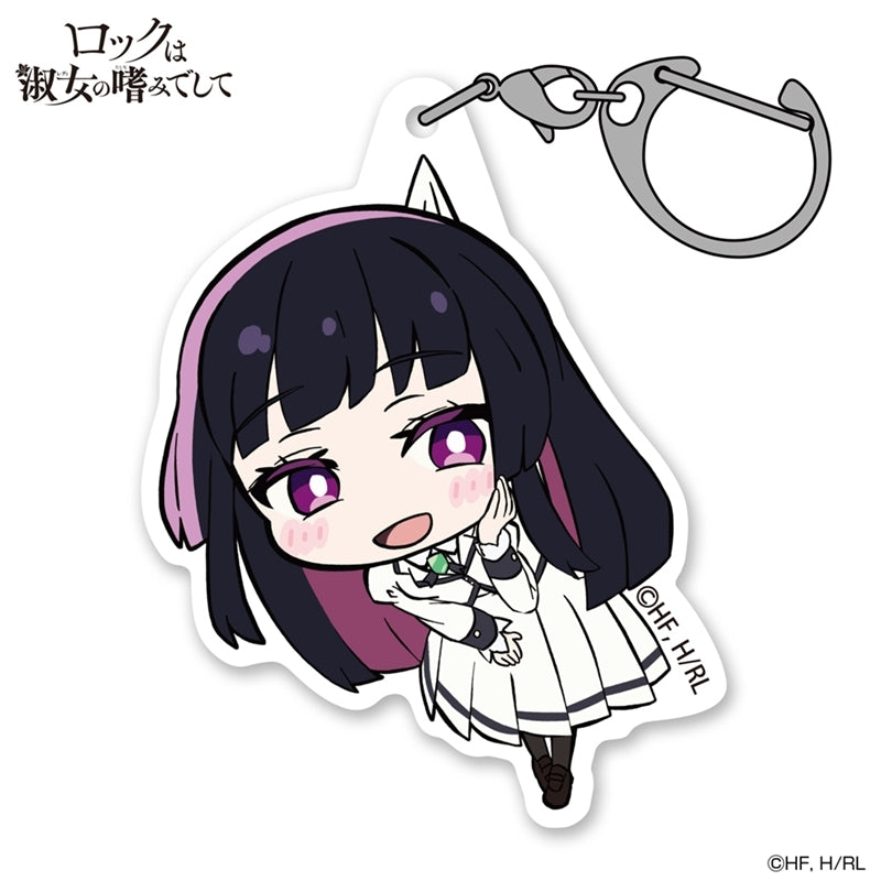 (Goods - Keychain) Rock Is a Lady's Modesty Otoha Kurogane Acrylic Tsumamare Keychain
