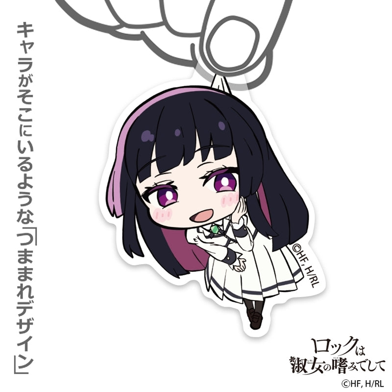 (Goods - Keychain) Rock Is a Lady's Modesty Otoha Kurogane Acrylic Tsumamare Keychain