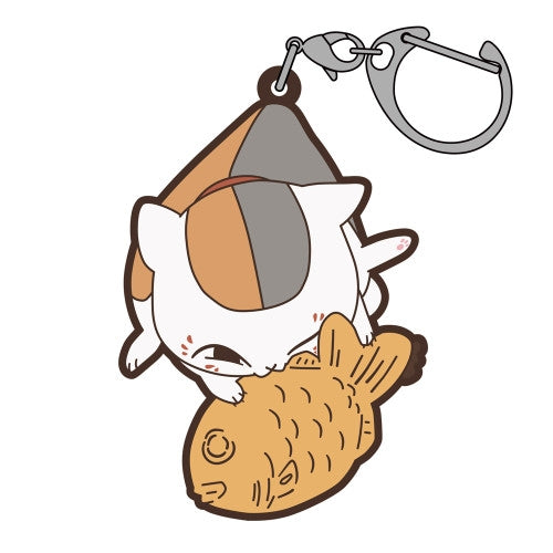 (Goods - Keychain) Natsume's Book of Friends (Natsume Yuujinchou) Nyanko Sensei and Taiyaki Tsumamare
