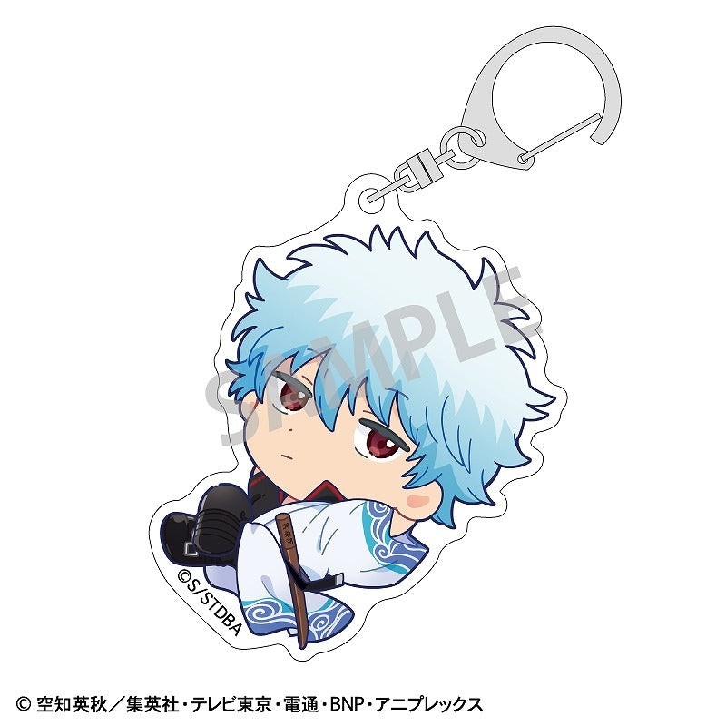 (Goods - Keychain) Gintama Acrylic Keychain Gintoki Sakata/Okkochi