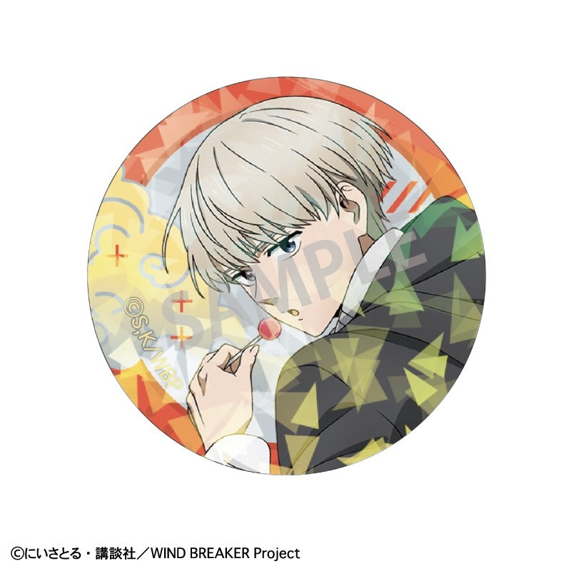 (Goods - Badge) WIND BREAKER Trading Holographic Button Badge Chinese Action (Blind Box -Single)