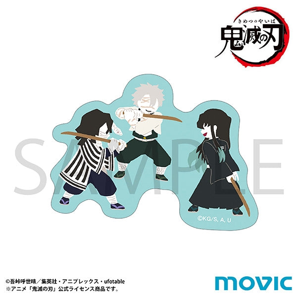 (Goods - Sticker) Demon Slayer: Kimetsu no Yaiba Sticker / Muichiro Tokito & Obanai Iguro & Sanemi Shinazugawa Yuru Palette (Hashira Training Arc Ver. )