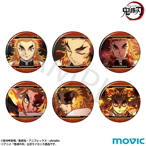 (Goods - Badge) Demon Slayer: Kimetsu no Yaiba Oshi Badge Rengoku Kyojuro (Blind Box -Single)