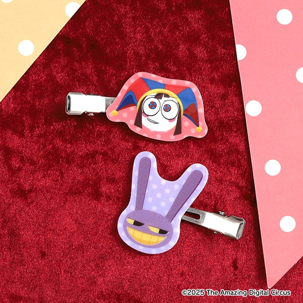 (Goods - Hair Accessory) The Amazing Digital Circus Hinged Barrettes For Bangs