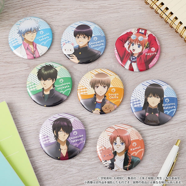 Goods - Badge) Class 3-Z GINPACHI SENSEI withCAT Chara Badge