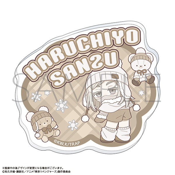 (Goods - Badge) TV Anime Tokyo Revengers Name Acrylic Badge Haruchiyo Sanzu Pastel Pop