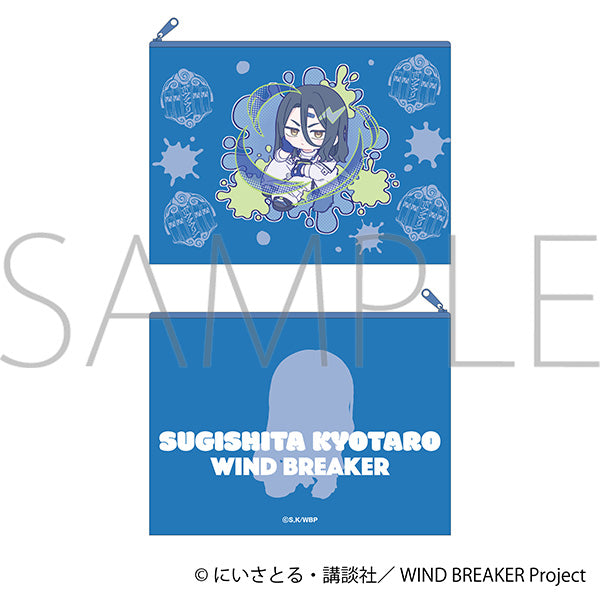 (Goods - Pouch) WIND BREAKER Flat Pouch Kyotaro Sugishita Pastel Pop