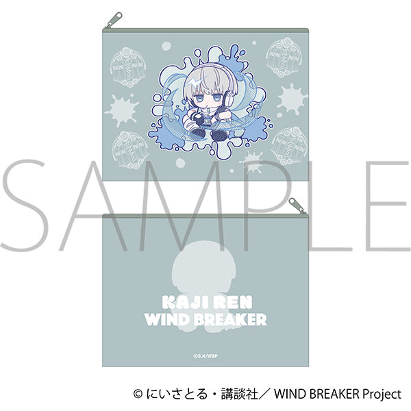 (Goods - Pouch) WIND BREAKER Flat Pouch Ren Kaji Pastel Pop