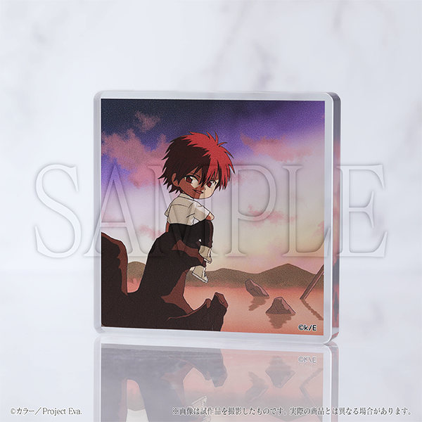 (Goods - Acrylic Stand) EVANGELION Mini Acrylic Stand Chibi Kaworu Nagisa: Sunset / Neon Genesis Evangelion