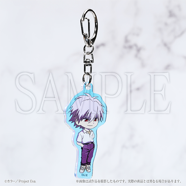 (Goods - Keychain) EVANGELION Aurora Acrylic Keychain Chibi Kaworu Nagisa: A.T. Field / Neon Genesis Evangelion