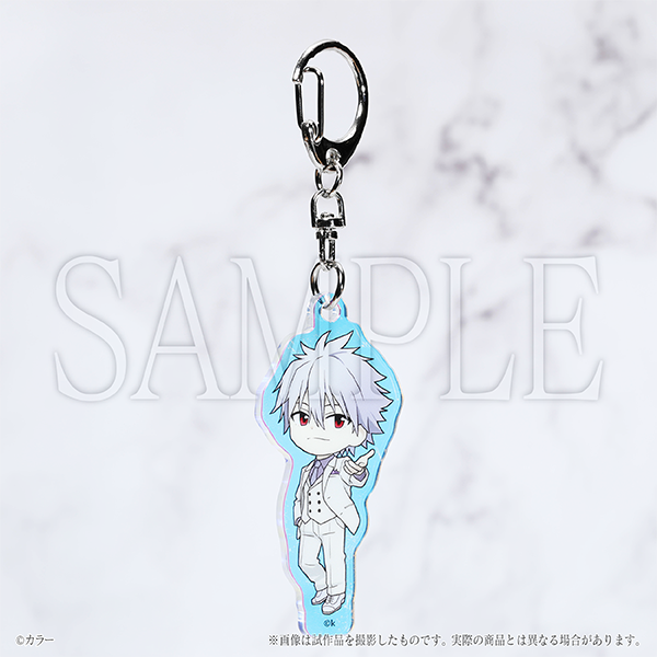 (Goods - Keychain) EVANGELION Aurora Acrylic Keychain Chibi Kaworu Nagisa / Rebuild of Evangelion